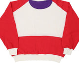 1980's Interests Sweatshirt - Medium Block Colour Cotton Blend