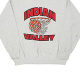 Indian Valley Fruit Of The Loom Sweatshirt - Large Grey Cotton Blend
