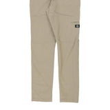 Dickies Skinny Trousers - 32W 32L Beige Cotton Blend
