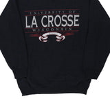 Made in USA University of Wisconsin La Crosse College House College Sweatshirt - Large Navy Cotton Blend
