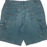 Unbranded Cargo Denim Shorts - 34W 10L Blue Cotton