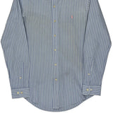 Ralph Lauren Striped Shirt - Small Blue Cotton