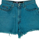 Silver Tab Levis Baggy Denim Shorts - 30W UK 10 Blue Cotton