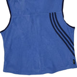 Adidas Fleece Vest - Large Blue Polyester
