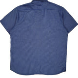 The North Face Checked Short Sleeve Shirt - XL Blue Polyester