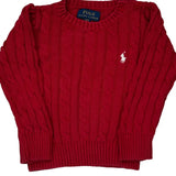 Age 2 Ralph Lauren Jumper - 3XS Red Knitted