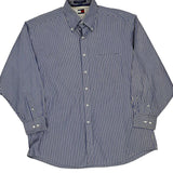 Tommy Hilfiger Striped Shirt - Large Blue Cotton