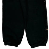 Flame Design, Age 10-12 Polo By Ralph Lauren Graphic Joggers - Medium Black Cotton