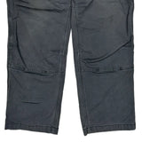 Carhartt Double Knee Carpenter Pants - 36W 30L Gray Cotton