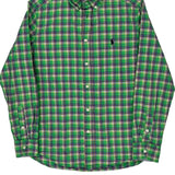 Age 10-12 Ralph Lauren Checked Shirt - Large Green Cotton