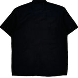 Dickies Short Sleeve Shirt - Large Black Polyester Blend