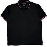 Tommy Hilfiger Polo Shirt - XL Black Cotton