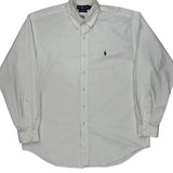 Blake Ralph Lauren Shirt - Large White Cotton