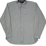Tommy Hilfiger Checked Shirt - Large Gray Cotton