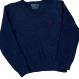Polo By Ralph Lauren Sweater - Large Blue Wool