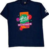 Fruit Of The Loom Single Stitch T-Shirt - Large Navy Cotton Blend