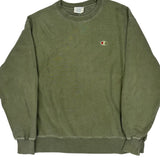 Reverse Weave Champion Sweatshirt - XL Green Cotton