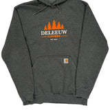 Carhartt Graphic Hoodie - Medium Gray Cotton Blend
