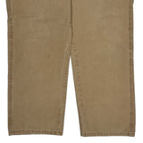 Wrangler Double Knee Carpenter Trousers - 37W 30L Beige Cotton