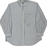 Ralph Lauren Striped Shirt - XL Blue Cotton