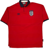 England Umbro Football Football Shirt - XL Red Polyester