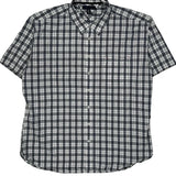 Tommy Hilfiger Checked Short Sleeve Shirt - 2XL Black & White Cotton