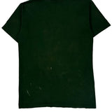 Horse Print Wild Gear Single Stitch T-Shirt - Medium Green Cotton
