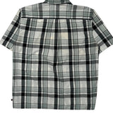 Dickies Checked Short Sleeve Shirt - XL Black Cotton