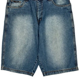 Fubu Denim Shorts - 40W 12L Blue Denim