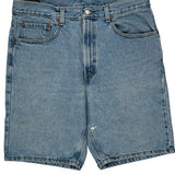 505 Levis Denim Shorts - 34W 10L Light Wash Cotton