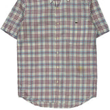 Lacoste Checked Short Sleeve Shirt - Small Multicoloured Cotton