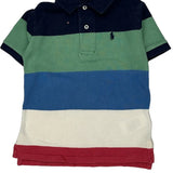 Age 4 Polo By Ralph Lauren Striped Polo Shirt - 2XS Multicoloured Cotton