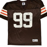 Cleveland Browns Logo Athletics Nfl Football Jersey - Medium Brown Polyester