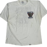 Big Bull Beer Crazy Shirts Graphic T-Shirt - XL White Cotton