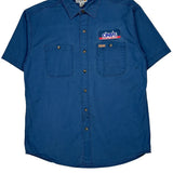 Carhartt Short Sleeve Shirt - Large Blue Cotton