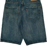 569 Levis Denim Shorts - 35W 11L Blue Cotton