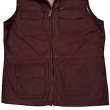 Carhartt Vest - Large Burgundy Cotton