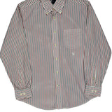 Tommy Hilfiger Striped Shirt - Medium Multicoloured Cotton