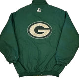 Green Bay Packers Starter Football Jacket - Medium Yellow Polyester