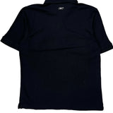 Reebok Polo Shirt - Large Black Cotton
