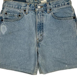 Levis Boot Cut Denim Shorts - 28W 10L Light Wash Cotton