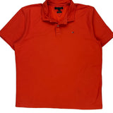 Tommy Hilfiger Polo Shirt - XL Orange Cotton Blend