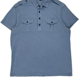 Polo By Ralph Lauren Polo Shirt - Large Blue Cotton