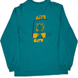 Lift Gate Hanes Single Stitch Long Sleeve T-Shirt - Large Green Cotton