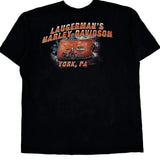 Harley Davidson Graphic T-Shirt - XL Black Cotton