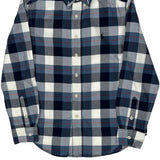 Age 10-12 Ralph Lauren Checked Shirt - Medium Blue Cotton