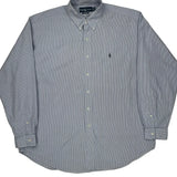 Blake Ralph Lauren Striped Shirt - XL Blue Cotton