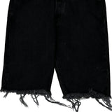 501 Levis Denim Shorts - 31W 10L Black Cotton