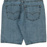 505 Levis Denim Shorts - 32W 9L Light Wash Cotton