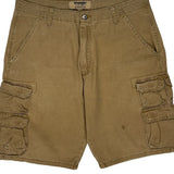 Wrangler Cargo Shorts - 35W 10L Brown Cotton